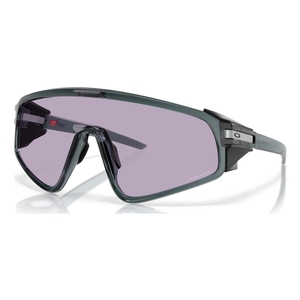 Image of Oakley Latch Panel Sunglasses - Crystal Black Frame / Prizm Slate Lens