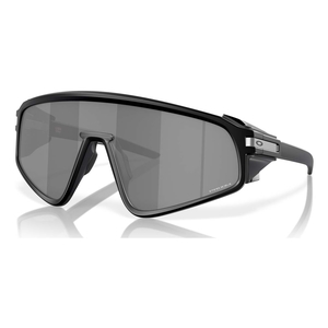 Image of Oakley Latch Panel Sunglasses - Matte Black Frame / Prizm Black Lens