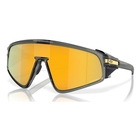Image of Oakley Latch Panel Sunglasses - Grey Smoke Frame / Prizm 24K Lens