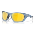 Image of Oakley Lateralis Polarized Sunglasses - Matte Transparent Abyss Frame / Prizm 24K Polarized Lenses