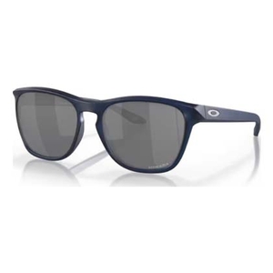 Image of Oakley Manorburn Prizm Sunglasses - Matte Translucent Blue Frame / Prizm Black Lens
