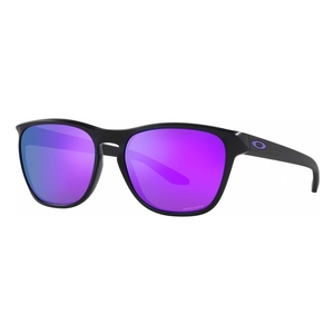 Image of Oakley Manorburn Prizm Sunglasses - Matte Black Frame / Prizm Violet Lens