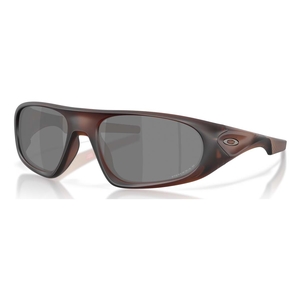 Image of Oakley Neoforma Polarized Sunglasses - Matte Rootbeer Frame / Prizm Black Polarized Lens