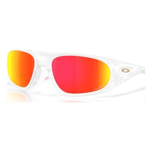 Image of Oakley Neoforma Sunglasses - Matte Clear Frame / Prizm Ruby Lens