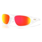 Image of Oakley Neoforma Sunglasses - Matte Clear Frame / Prizm Ruby Lens
