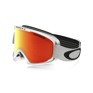 Image of Oakley O2 XM Ski Goggles - Matte White Frame/Fire Iridium Lens
