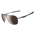 Oakley Plaintiff Sunglasses - Polished Chrome (Frame) / VR28 Black Iridium Polarized (Lens)