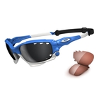 Image of Oakley Racing Jacket Men's Polarised Sunglasses - Glacier / Black Iridium Polarised / VR28