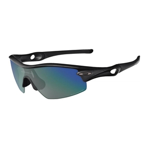 Image of Oakley Radar Pitch Men's Polarized Sunglasses - Polished Black / Deep Blue Polarized