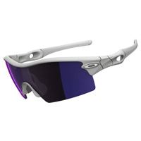 Image of Oakley Radar XL Blades Sunglasses - Matte White / Blue Iridium