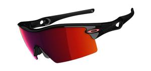 Image of Oakley Radar XL Blades Men's Sunglasses - Polished Black / Light Positive Red Iridium