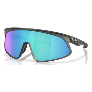 Image of Oakley RSLV 141 Sunglasses - Matte Grey Frame / Prizm Sapphire Lens