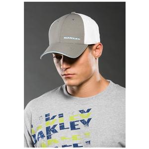 Image of Oakley Silicon Bark Trucker Cap - Sheet Metal
