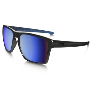 Image of Oakley Sliver XL Prizm Deep Water Sunglasses - Polished Black / Prizm Deep Water Polarized Lens