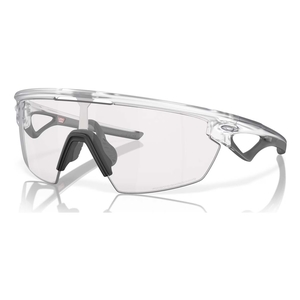 Image of Oakley Sphaera Photochromic Sunglasses - Matte Clear Frame / Clear to Black Iridium Photochromic Lens