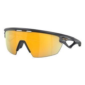 Image of Oakley Sphaera Polarized Sunglasses - Matte Carbon Frame / Prizm 24K Polarized Lens