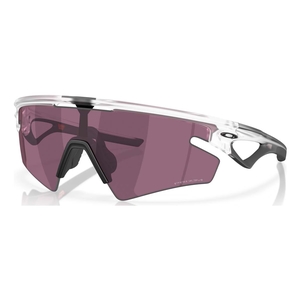 Image of Oakley Sphaera Slash Sunglasses - Matt Clear Frame / Prizm Road Black Lens