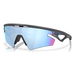 Image of Oakley Sphaera Slash Polarized Sunglasses - Matt Carbon Frame / Prizm Deep Water Polarized Lens