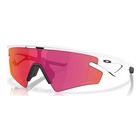 Image of Oakley Sphaera Slash Sunglasses - Matte White Frame / Prizm Field Lens
