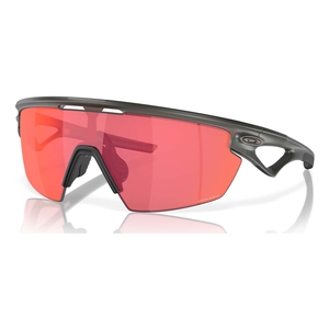 Image of Oakley Sphaera Sunglasses - Matte Grey Smoke Frame / Prizm Trail Torch Lens