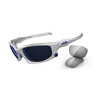 Image of Oakley Split Jacket Men's Sunglasses - Polished White / Ice Iridium, Light Grey