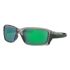 Image of Oakley Straightlink Sunglasses - Grey Ink Frame/Jade Iridium Lens
