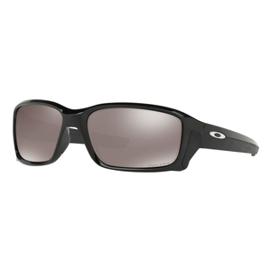 Image of Oakley Straightlink Prizm Polarised Sunglasses - Polished Black Frame/Prizm Black Polarized Lens