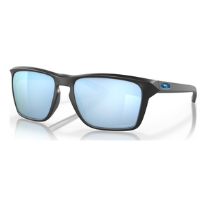Image of Oakley Sylas Prizm Polarized Sunglasses - Matte Black Frame / Prizm Deep Water Polarized Lens