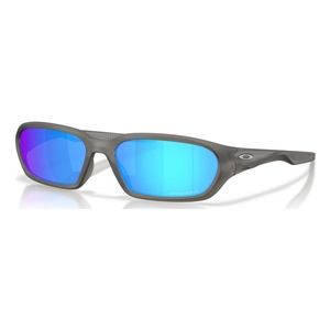 Image of Oakley Terraforma Sunglasses - Matte Grey Smoke Frame / Prizm Sapphire Lens
