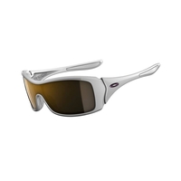 Image of Oakley Forsake Women's Sunglasses - Polished White  / Dark Bronze