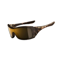 Image of Oakley Forsake Women's Polarized Sunglasses - Topaz Tortoise (Frame) / Bronze Polarized (Lens)
