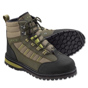 Image of Orvis Encounter Wading Boots - Rubber Sole - Tan / Olive