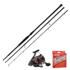 Image of Penn Rampage Bass Spin 10ft Rod Combo - with Fierce 6000FD Spinning Reel, Berkley Trilene XL 14lb Mono Line