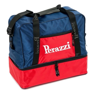 Image of Perazzi Double Bottomed Bag - Blue/Red