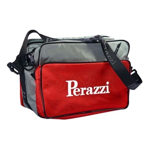 Image of Perazzi Sporting Bag w/Double Pockets - Grey/Red