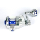 Image of Poseidon 300R Boat Multiplier Jigging Reel - 2 Speed  - Right Hand Wind - Silver / Blue