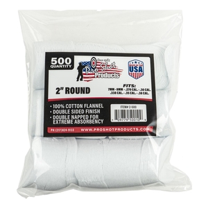 Image of Pro-Shot Round Patches (2 Inch) for .270-.38 cal