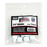 Pro-Shot Square Rimfire Patches (0.75 Inch) for .17-.22 cal (500)