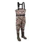 Image of Prologic Nylo-Stretch Cleated Sole Bootfoot Chest Waders - Max5 Camo