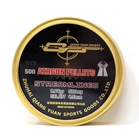 Qiang Yuan Sports Streamlined FT Domed Grade .177 (4.49) Pellets x 500 - 8.64gr
