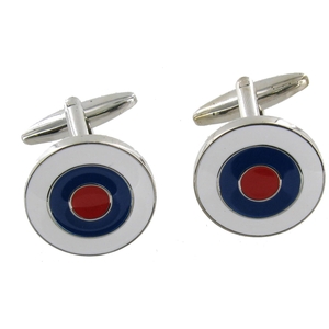 Image of Range Right Cufflinks - Target - Silver
