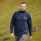Image of Ridgeline Baseline Pull On Zip Top - Navy Marl