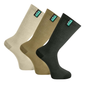 Image of Ridgeline Cotton Light Work Socks - Mid Length - Olive Multi