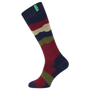 Image of Ridgeline Merino Wool Socks - Full Length - Navy Stripes