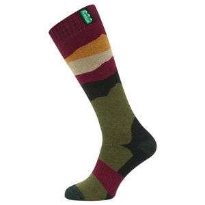 Image of Ridgeline Merino Wool Socks - Full Length - Berry Stripes
