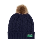 Image of Ridgeline Nordic Fleck Bobble Hat - Navy