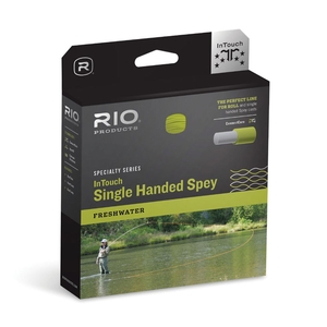 Image of Rio Elite Single Handed Spey 3D Fly Line - Float/1ips/2ips - Gray/Glacial/Peach/Camo