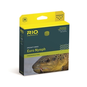 Image of Rio FIPS Euro Nymph Fly Line - Orange/Sage/Olive