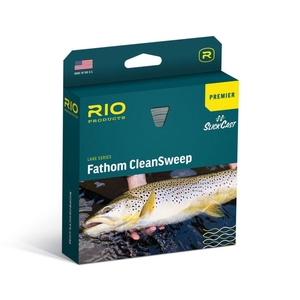 Image of Rio Premier Clean Sweep Fly Line - Sink 2/Sink 4/Intermediate - Clear/Black/Light Aqua