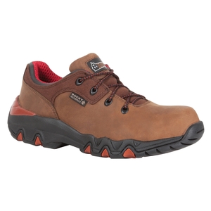 Image of Rocky Big Foot 3 Inch WP Leather Hiking Shoes - Extra Wide Fit - Brown